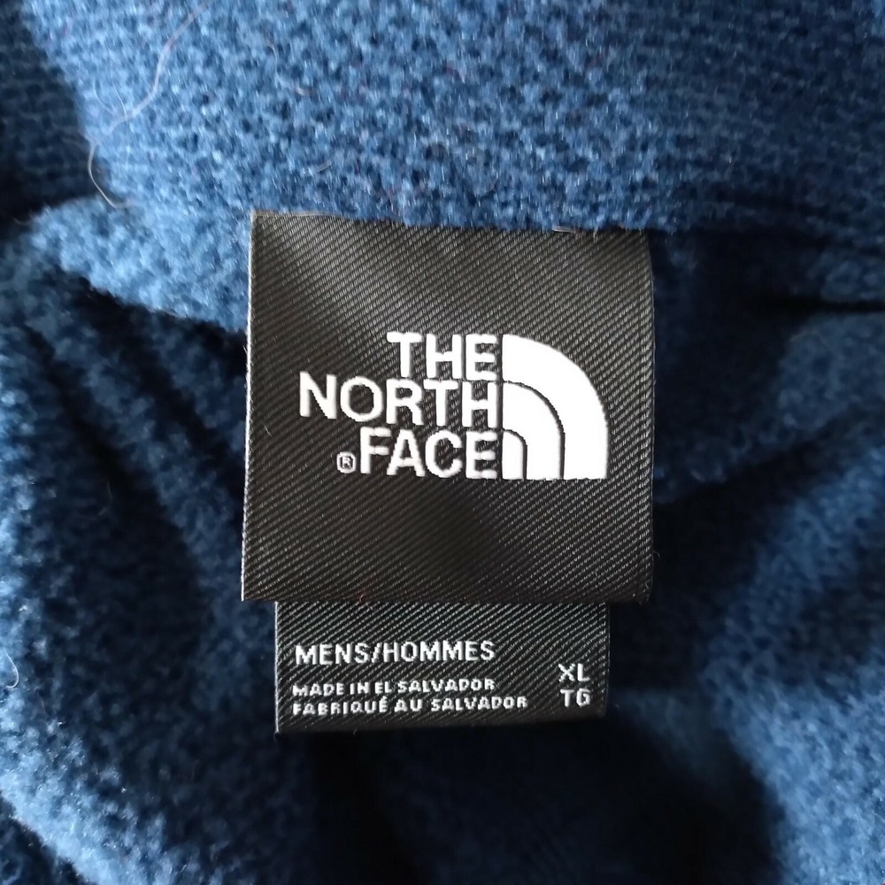 The North Face sweater pullover 1/4 zip men's XL extra‎ large Blue fleece - Picture 11 of 12
